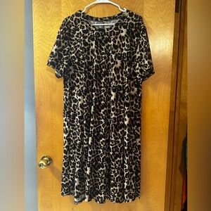 Cheetah dress; first as 2XL